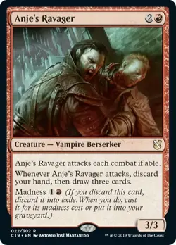 1x Anje's Ravager NM-Mint, English Commander 2019 MTG Magic - Image 1