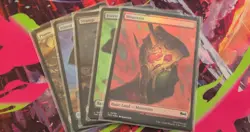 Pizza Land Foil Set - 253, 254, 255, 256, 257 MTG: TMNT - Image 1