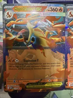 Pokemon TCG Mega Charizard Y EX Holo Lot - 2 Cards MEP 030 Explosion Y - Image 2