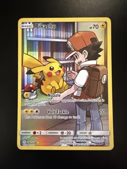 Pikachu (Secret) 241/236 Sm-Cosmic Eclipse Holo Pokemon - Image 1