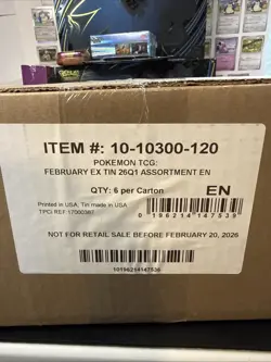 Sealed Case Pokemon TCG Mega Charizard EX Tins Case Of 6x Charizard X & Y - Image 1