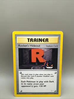 Pokemon TCG Rocket's Hideout 63/64 Neo Revelation Regular WOTC Vintage MP - Image 1