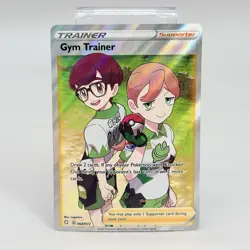 Pokemon TCG Sword And Shield Shining Fates Gym Trainer Full Art 68/72 NM - Image 1