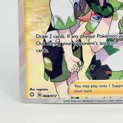 Pokemon TCG Sword And Shield Shining Fates Gym Trainer Full Art 68/72 NM - Image 5