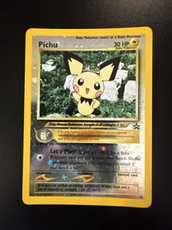 Pichu 35 WOTC Promo Reverse Holo Promo Black Star Pokemon - Image 1