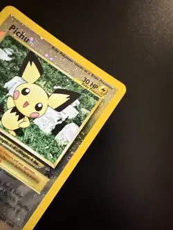 Pichu 35 WOTC Promo Reverse Holo Promo Black Star Pokemon - Image 3