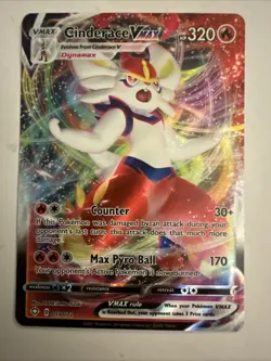 Pokemon TCG Shining Fates Cinderace VMAX 19/72 Ultra Rare - Image 1
