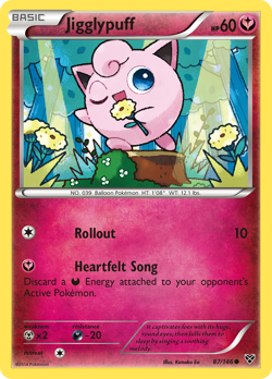 Jigglypuff 87/146 C XY Pokemon Reverse Holo NM/M - Image 1