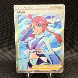 Skyla 72/72 Full Art Trainer Ultra Rare – Shining Fates Pokemon NM - Image 1