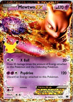 Mewtwo EX - 54/99 - Celebrations - Ultra Rare - Pokemon TCG NM (SKU 1-4) - Image 1