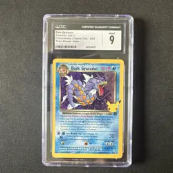 CGC 9 MINT Dark Gyarados Celebrations Classic Coll Team Rocket Pokemon TCG 8/82 - Image 1