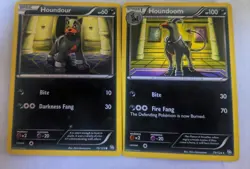 Pokemon TCG Houndoom & Houndour Non Holo Dragons Exalted 75/124 Mp - Image 1