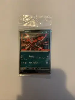 Pokemon Cosmos Holo Yveltal 088/132 GameStop Stamped Mega Evolution Promo SEALED - Image 1