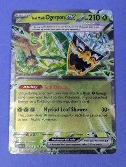 Teal Mask Ogerpon ex - 012/131 - Double Rare Prismatic Evolutions - Pokemon - NM - Image 1