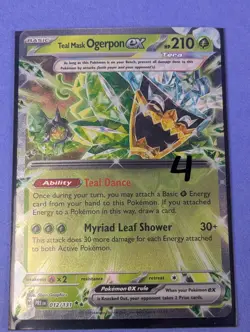 Teal Mask Ogerpon ex - 012/131 - Double Rare Prismatic Evolutions - Pokemon - NM - Image 3