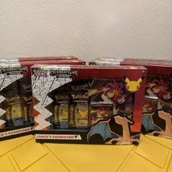 Pokemon TCG Celebrations Collection Lance's Charizard V Box lot of 5 820650101625 - Image 2