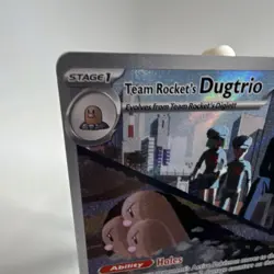 Pokemon TCG Team Rocket's Dugtrio 239/217 ASC Full Art Holo Stage 1 100HP Eng - Image 2