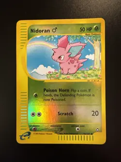 Nidoran M 96/147 Reverse Holo Pokemon Aquapolis - Image 1