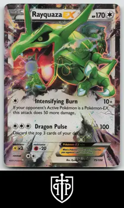 Pokemon - Rayquaza EX 75/108 Roaring Skies - Holo EX Rare - HP - Image 1