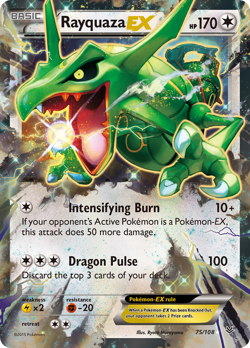 Pokemon - Rayquaza EX 75/108 Roaring Skies - Holo EX Rare - HP - Image 4