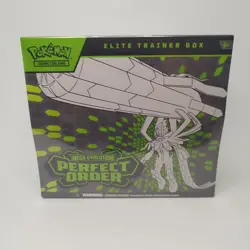 Pokemon TCG: Mega Evolution—Perfect Order Elite Trainer Box In Stock Now New - Image 1