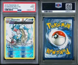 Pokemon XY Ancient Origins Gyarados Reverse Holo Θ Double PSA 9 21/98 2015 - Image 3