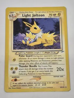 Pokemon Light Jolteon 48/105 Neo Destiny Regular LP - Image 1