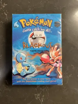 Wizards of the Coast Pokemon TCG Blackout Theme Deck Sealed 1999 Squirtle - Image 1