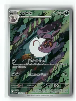 Arbok 176/162 Illustration Rare Temporal Forces Pokemon Holo Near Mint - Image 1