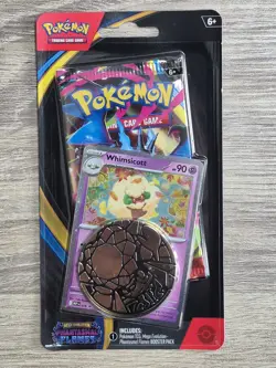 Pokemon TCG: Phantasmal Flames Blister Pack (Whimsicott). New & Factory Sealed - Image 1