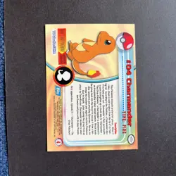 Charmander #04 Topps TV Animation Edition Blue Label Non Holo Pokemon 1999 - Image 2