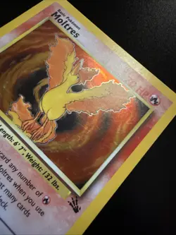Moltres Fossil Holo Rare 12/62 Unlimited Pokemon - Image 5