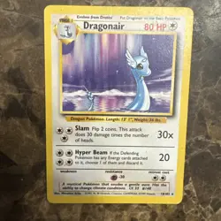 Pokemon Dragonair Base Set Rare 18/102 1999 - Image 1