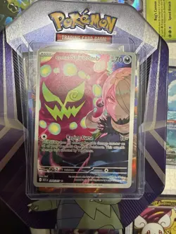 Pokemon Cynthia's Spiritomb Full Art Holo Rare 244/217 Basic 70 HP TCG - Image 1