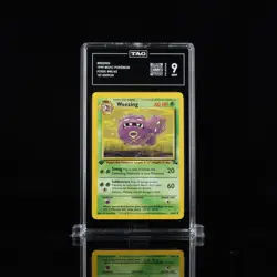 1999 Pokemon TCG Fossil Set Weezing 1st Edition #45 TAG 9 MINT WOTC Vintage - Image 1