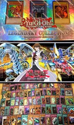 500 COMMONS in legendary collection EMPTY Box YuGiOh & Blue-Eyes Dragon Mat - Image 2