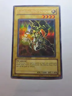 Elemental Hero Sparkman YSD-ENS01 Yugioh TCG Ultra Rare Limited Edition NM - Image 1
