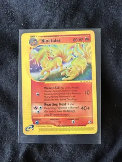 Pokemon Ninetales Aquapolis Card 25/147 Regular Rare Non-Holo, Lightly Played - Image 1