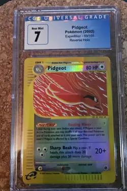 Pidgeot 59/165 Expedition Graded PSA 9 Pokemon Card Reverse Holo Rare TCG WOTC - Image 1