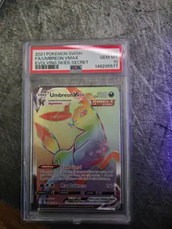 Umbreon VMAX PSA 10 English Pokemon Card 214/203 Evolving Skies 2021 Rainbow - Image 1