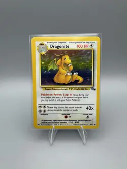 Pokemon Dragonite 4/62 Fossil Holo Wizards WOTC TCG Card Unlimited - Image 1