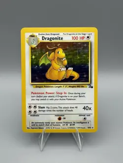 Pokemon Dragonite 4/62 Fossil Holo Wizards WOTC TCG Card Unlimited - Image 2