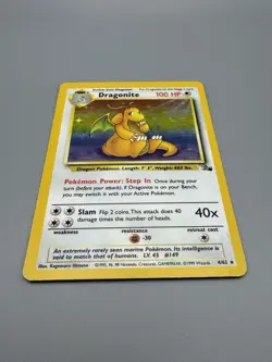 Pokemon Dragonite 4/62 Fossil Holo Wizards WOTC TCG Card Unlimited - Image 5