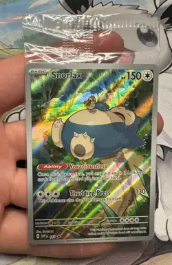Pokemon TCG Snorlax SVP 051 Scarlet & Violet 151 Promo Card Sealed - Image 1