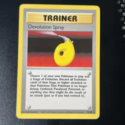 Pokemon TCG Devolution Spray Trainer Base Set 72/102 Regular Card Shadowless - Image 3