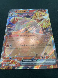 Pokemon TCG Blaziken EX Holo Ultra Rare Card Journey Together 024/159 - Image 1