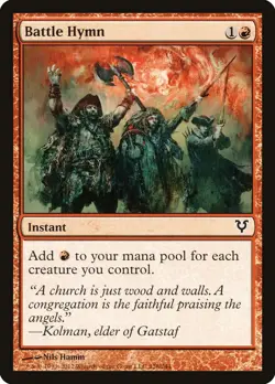 Battle Hymn - NM - C - MTG - Image 1