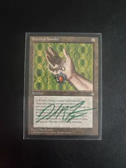 Jeweled Amulet Signed In Green By Original Artist Dan Frazier - Image 1