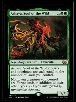 Commander: Duskmourn: House of Horror #170 Ashaya, Soul of the Wild - Image 1