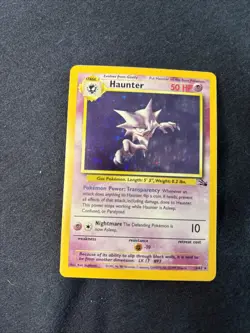 Pokemon Haunter Holo Fossil 6/62 RARE 1999 Wizards - Image 1